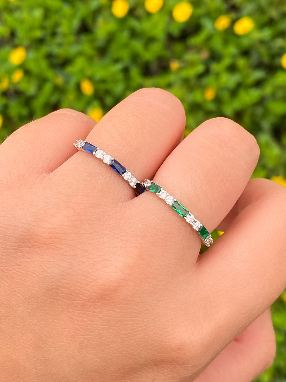 Anillo Baguettes y Zirconias