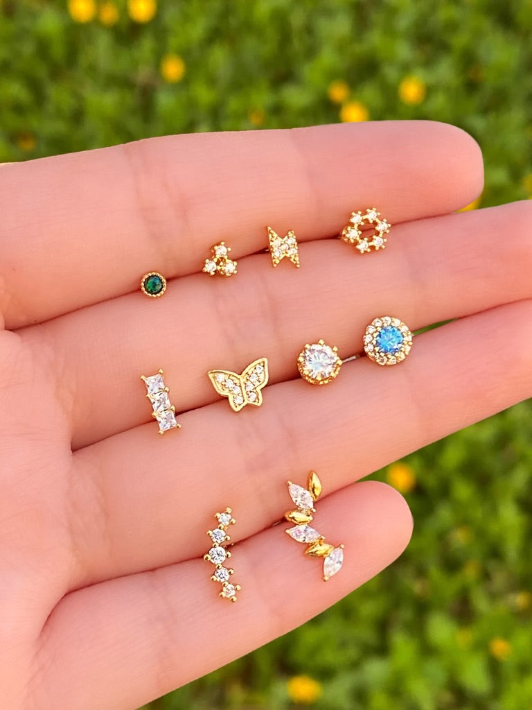 Acero Inoxidable Dorado Primera Perforación