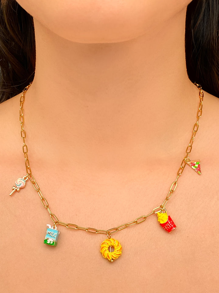 Collar Con Dijes Comida