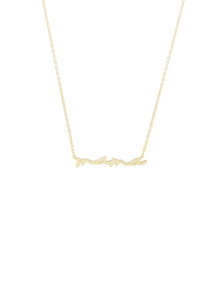 Collar Mama Letra Cursiva