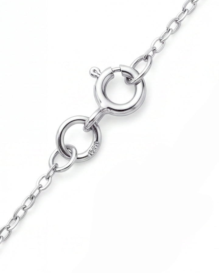 Collar Dije Trebol Moissanita 0.26 CT