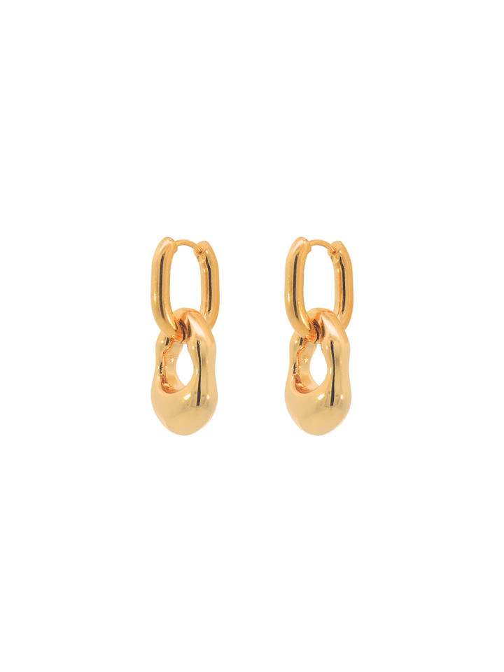 Par Arracada Con Dije Irregular