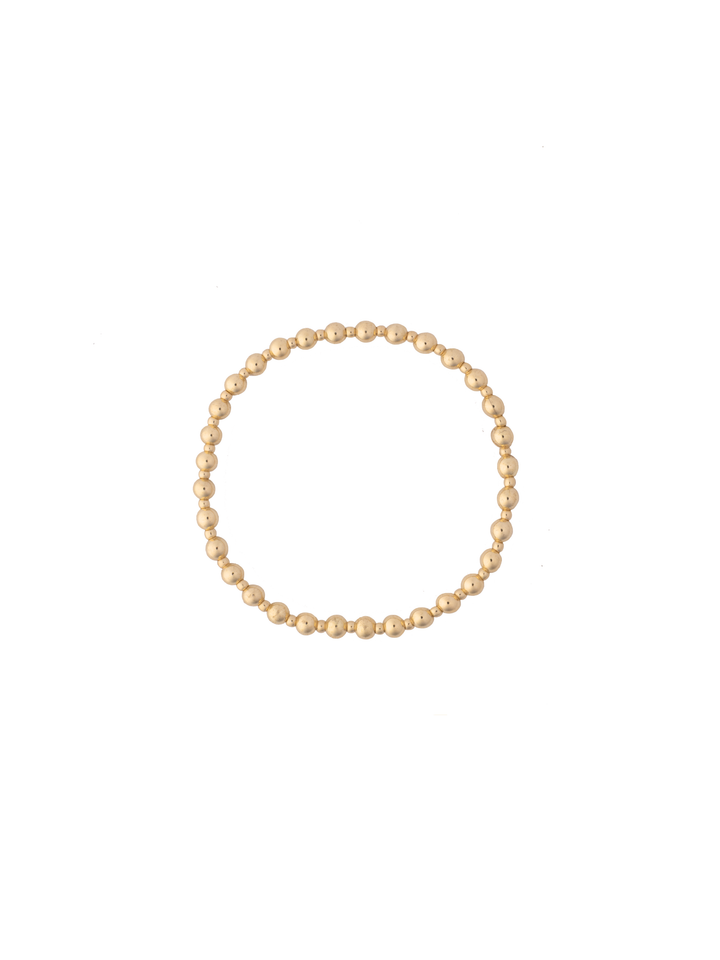 Pulseras Bolitas Intercaladas Gold Filled