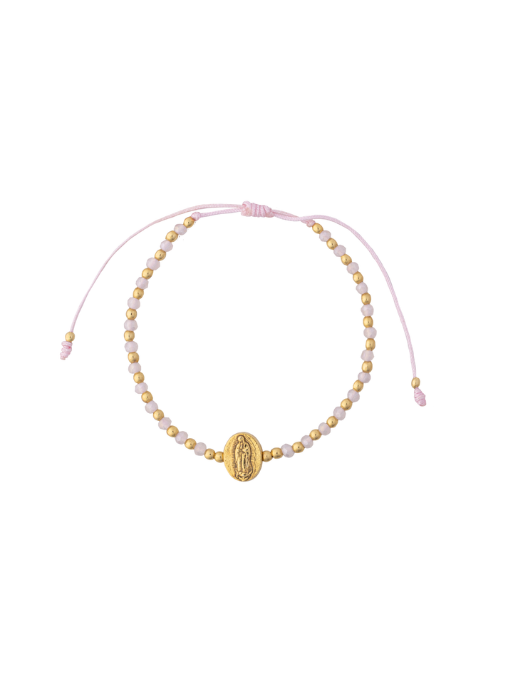 Pulsera Piedritas y Virgen