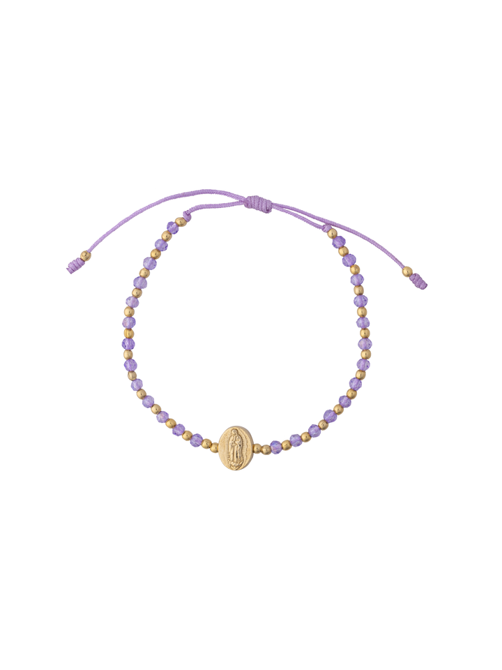 Pulsera Piedritas y Virgen