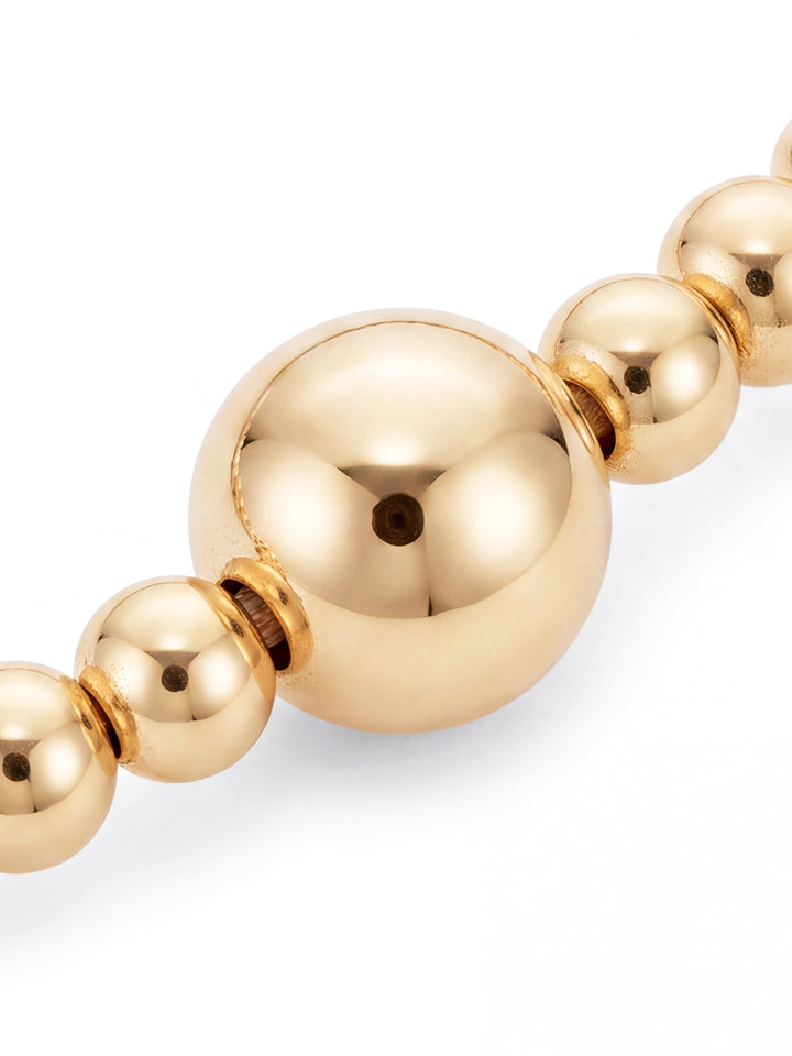 Pulsera Bolitas Gold Filled 2 mm y 5 mm