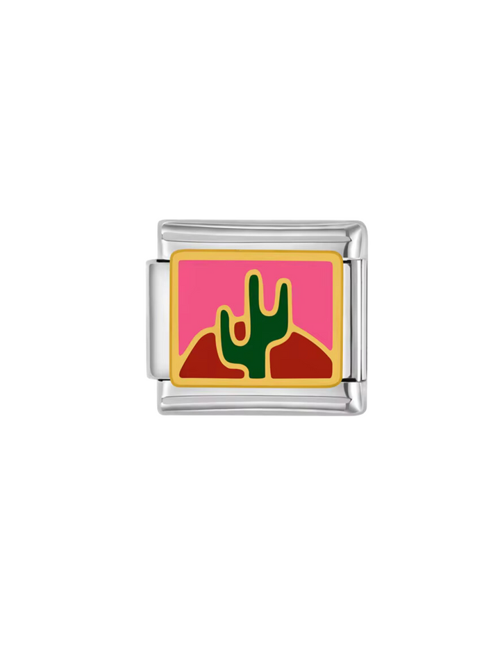 Charm Nopal Fondo Rosa