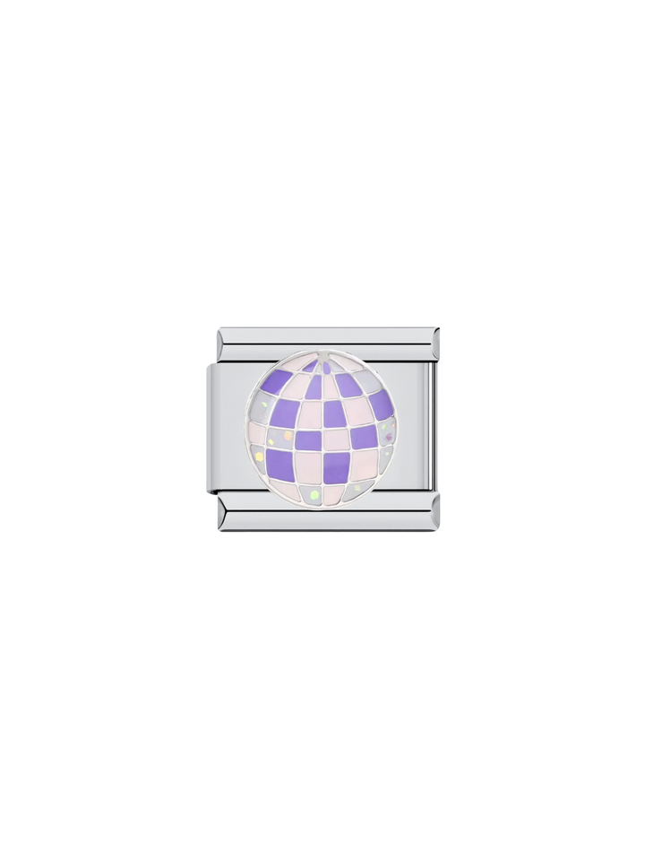 Charm Bola De Disco Morada