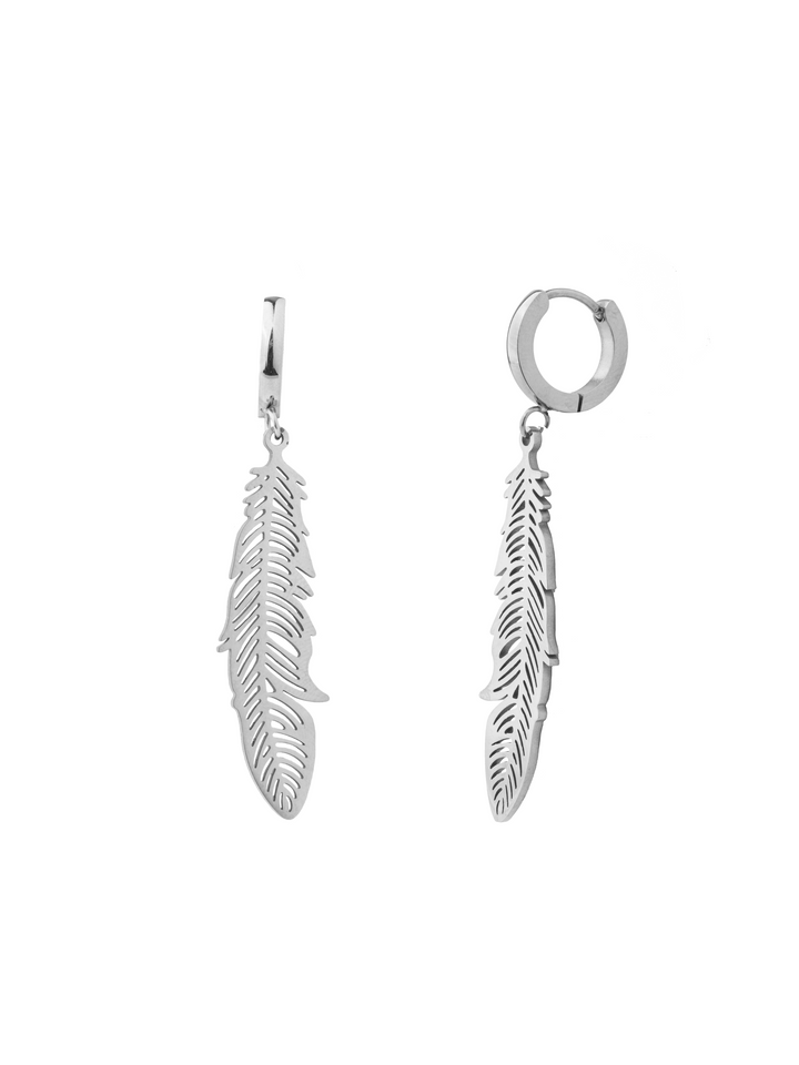 Par Arracada Con Pluma