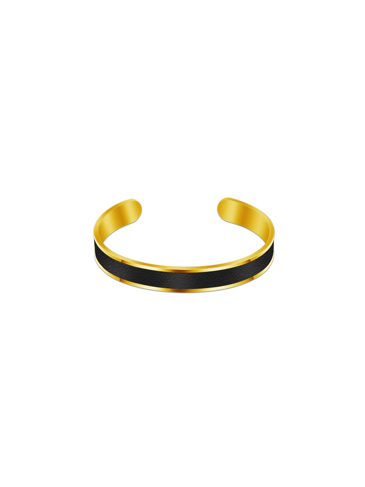 Brazalete Centro Piel Negro