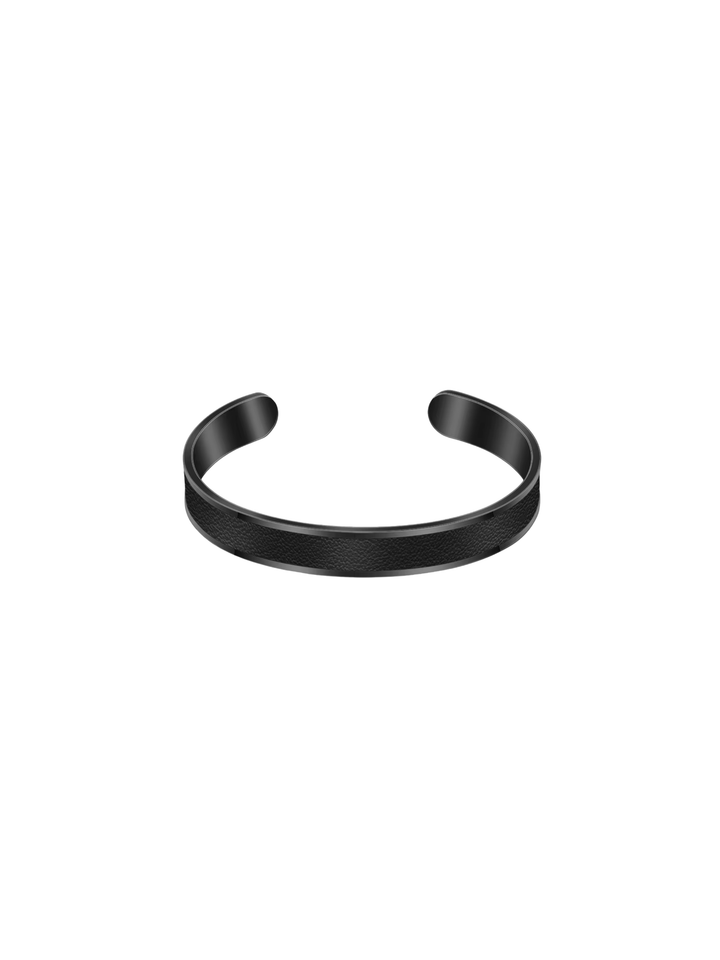 Brazalete Centro Piel Negro