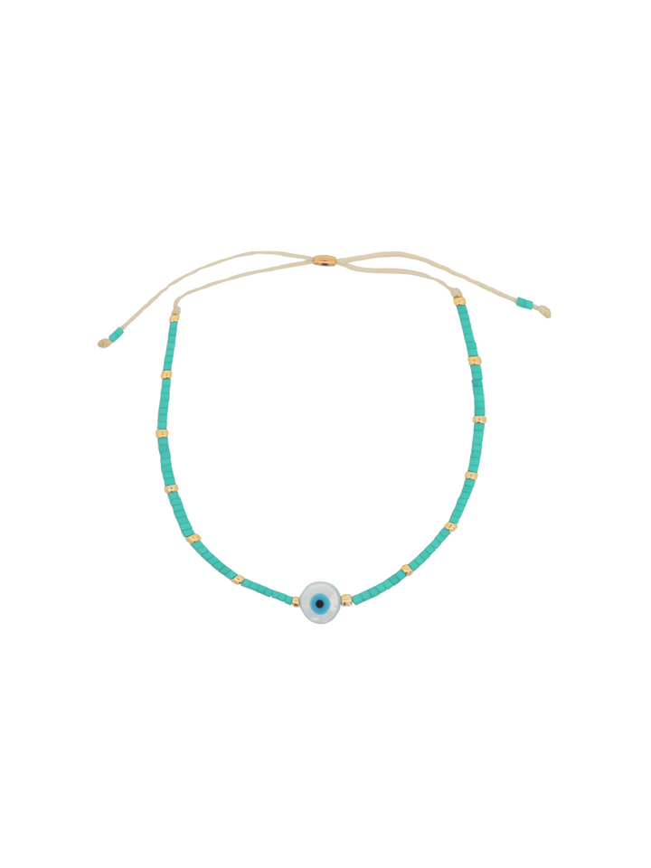 Pulsera Chaquiras Con Ojo Turco
