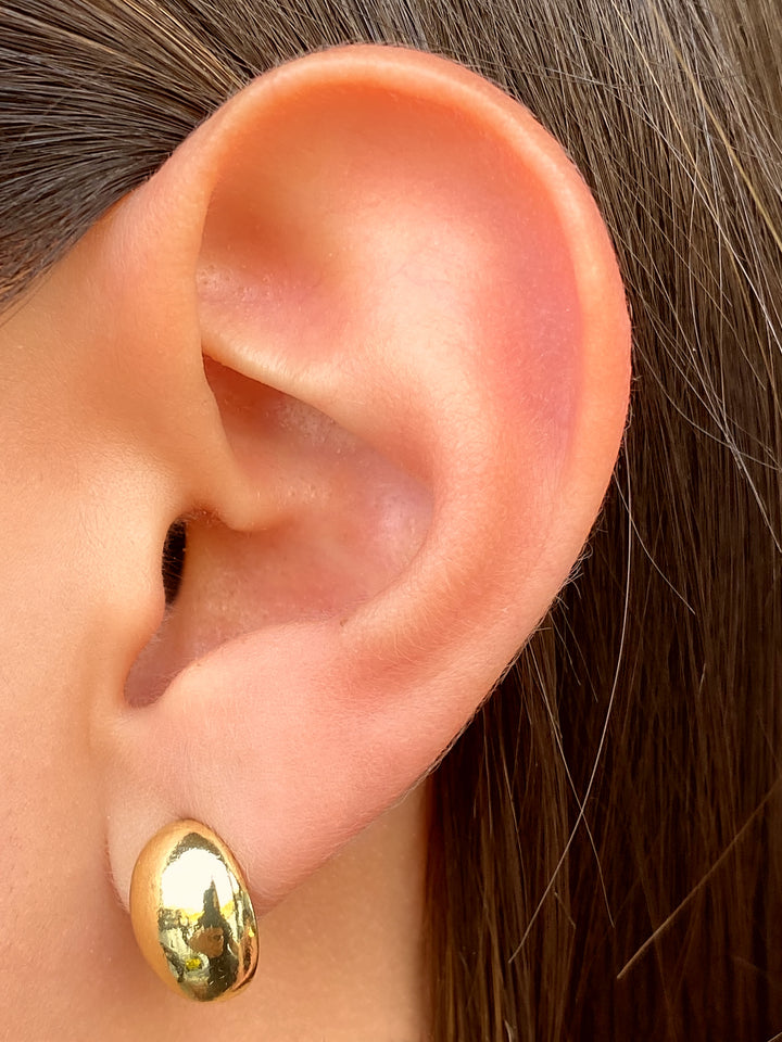 Par Arete Ovalado Combinado 2 en 1