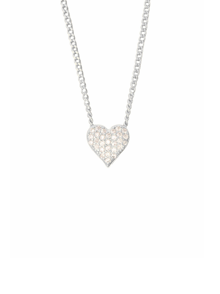 Collar Con Corazon Zirconias