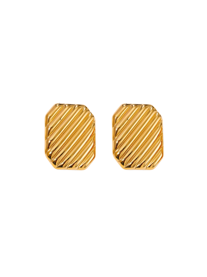 Par Arete Rectangulo Con Lineas