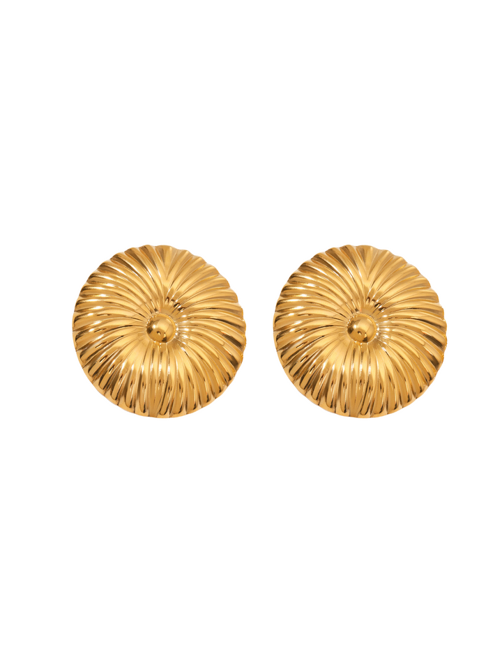 Par Arete Circulo Con Textura