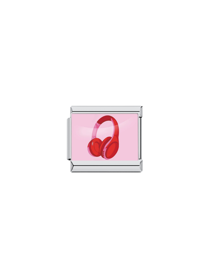 Charm Audifonos Rosa