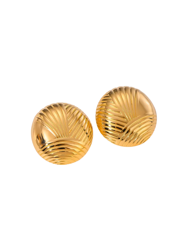 Par Arete Circulo Con Lineas