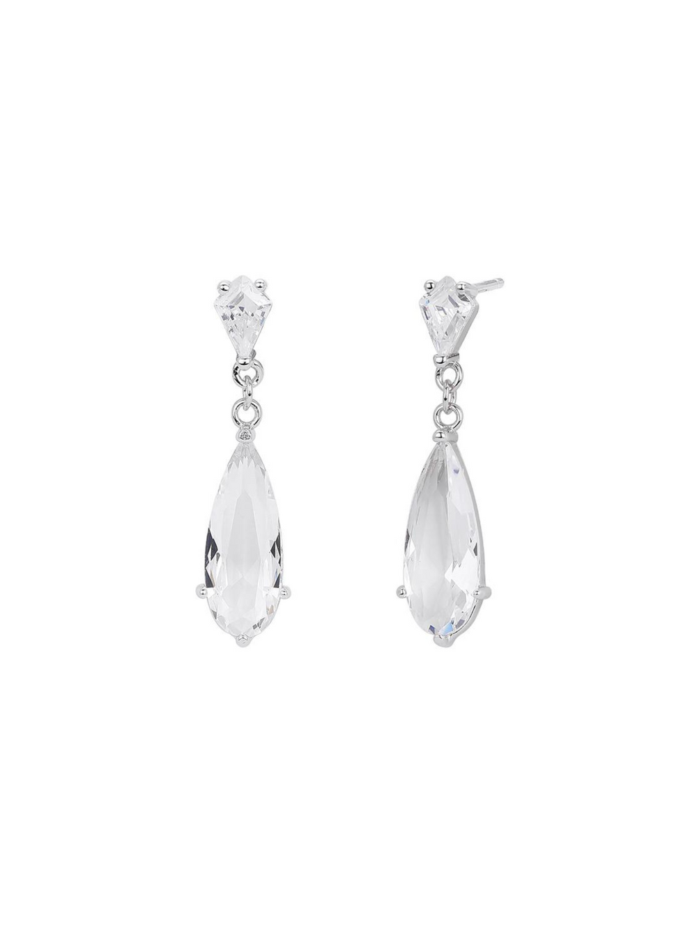 Par Arete Con Gota Zirconia