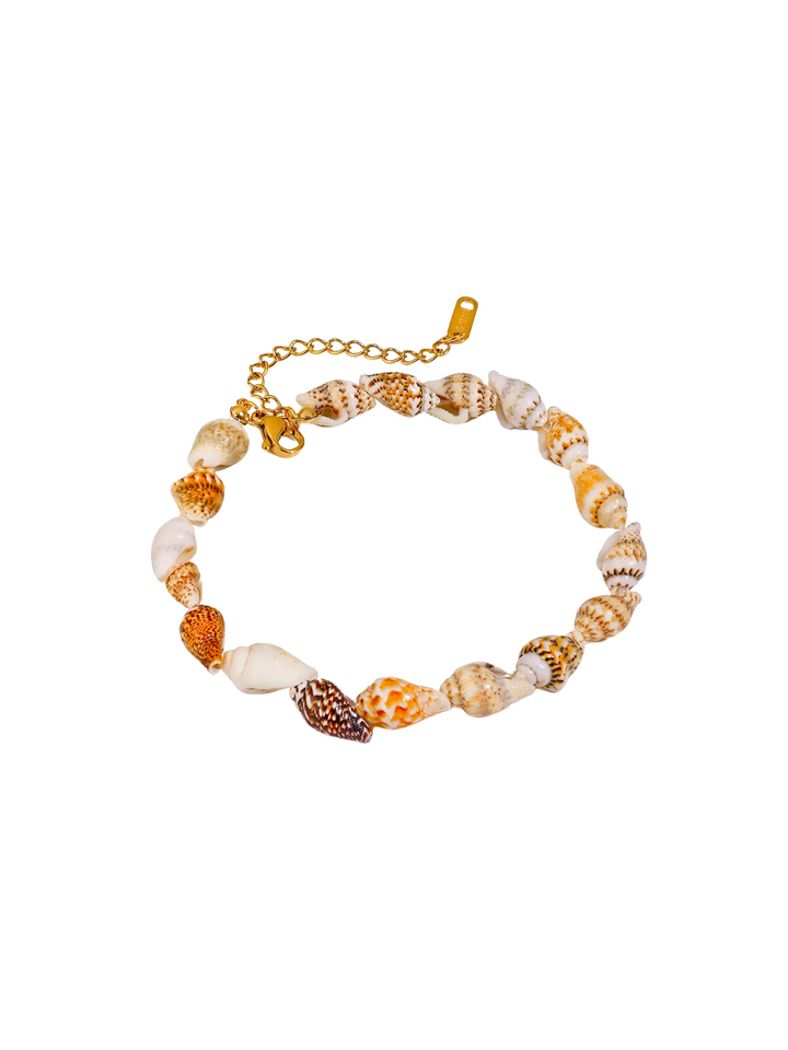 Tobillera Con Caracoles Naturales