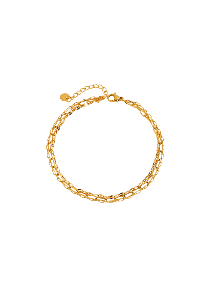 Tobillera Triple Con Eslabones