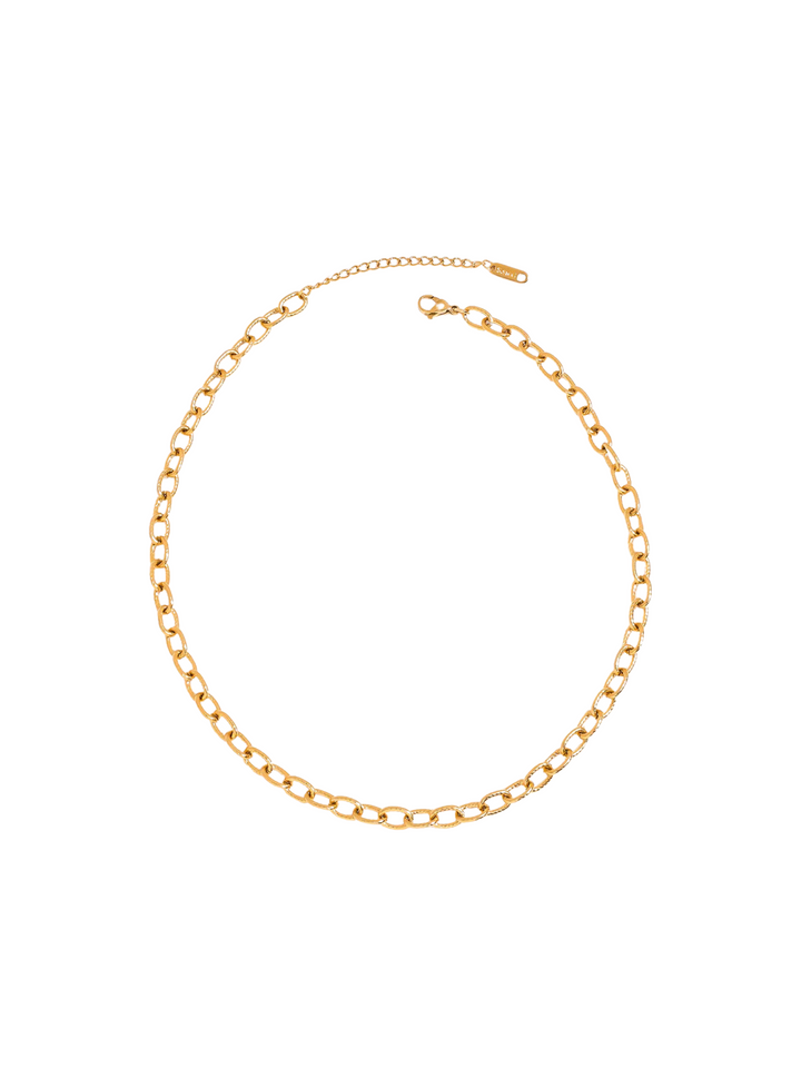 Collar Eslabones Redondos 6 mm Trenzado