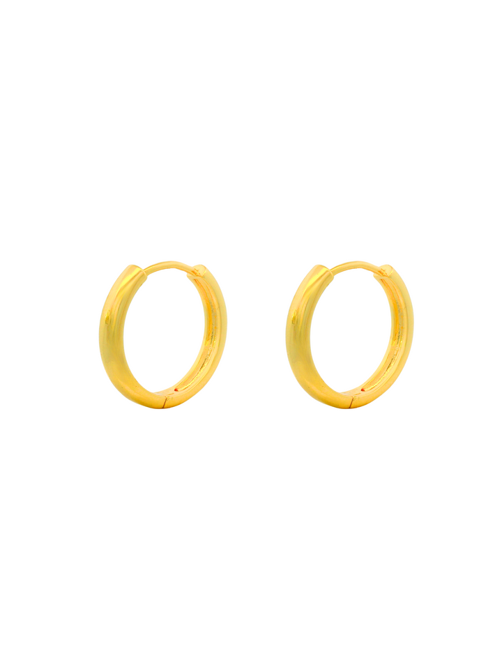 Par Arracada Con Flor Chunky