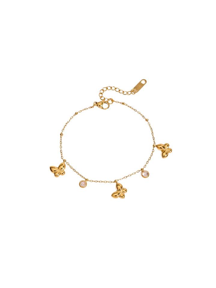 Pulsera Con Tres Mariposas
