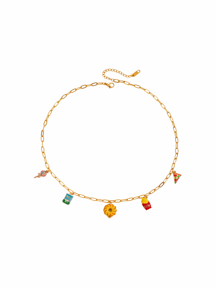 Collar Con Dijes Comida