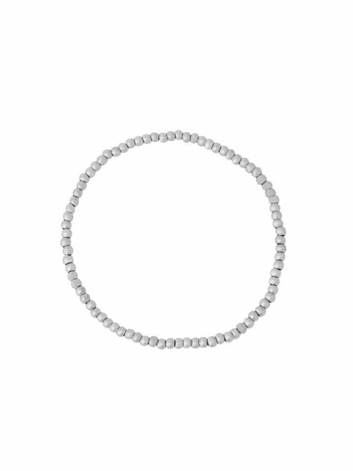 Pulsera Bolitas Plateadas