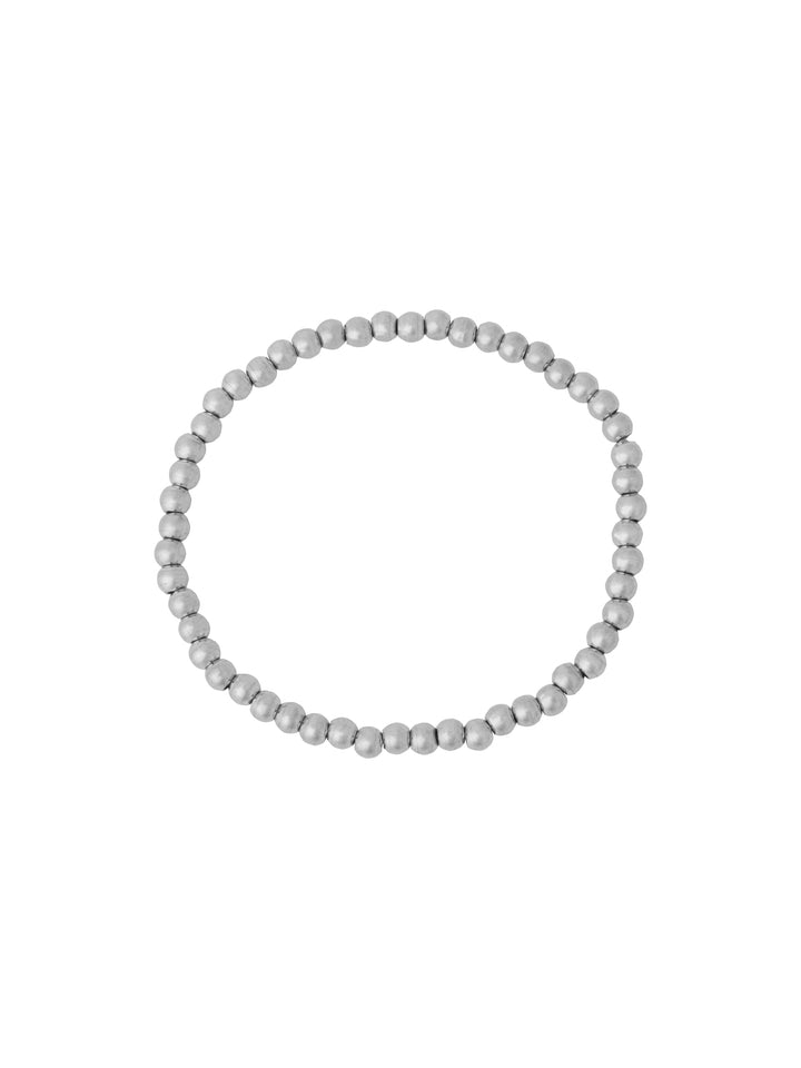 Pulsera Bolitas Plateadas