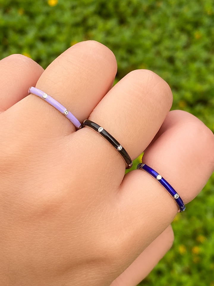 Anillos de colores con Zirconias