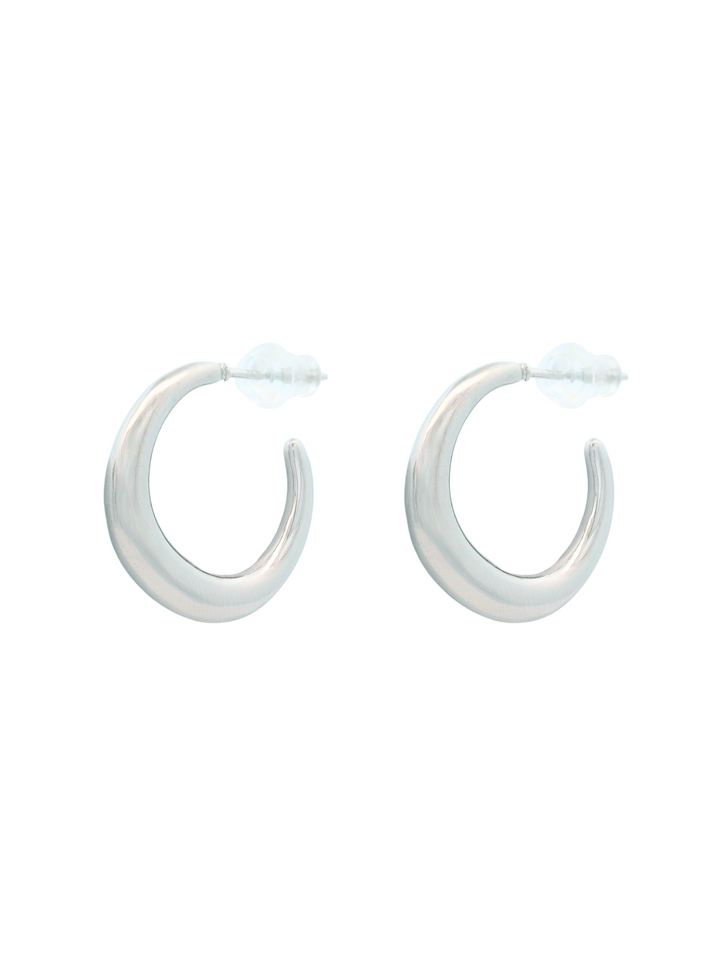 Par Arracada Media Luna Delgada 20 mm