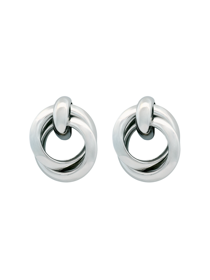 Par Arete Circulo Enlazado Chunky