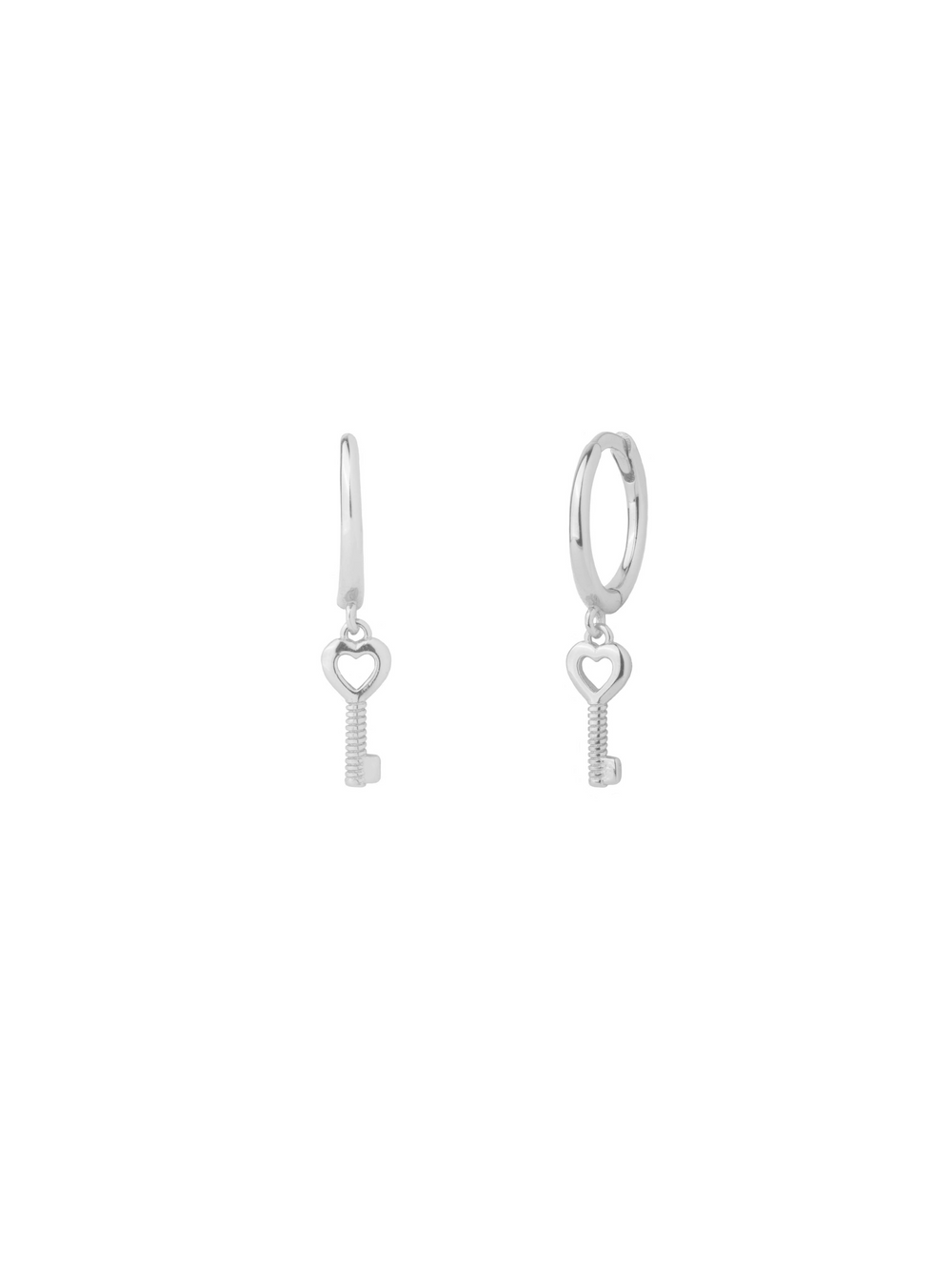 Arracada Con Dije Llave Corazon