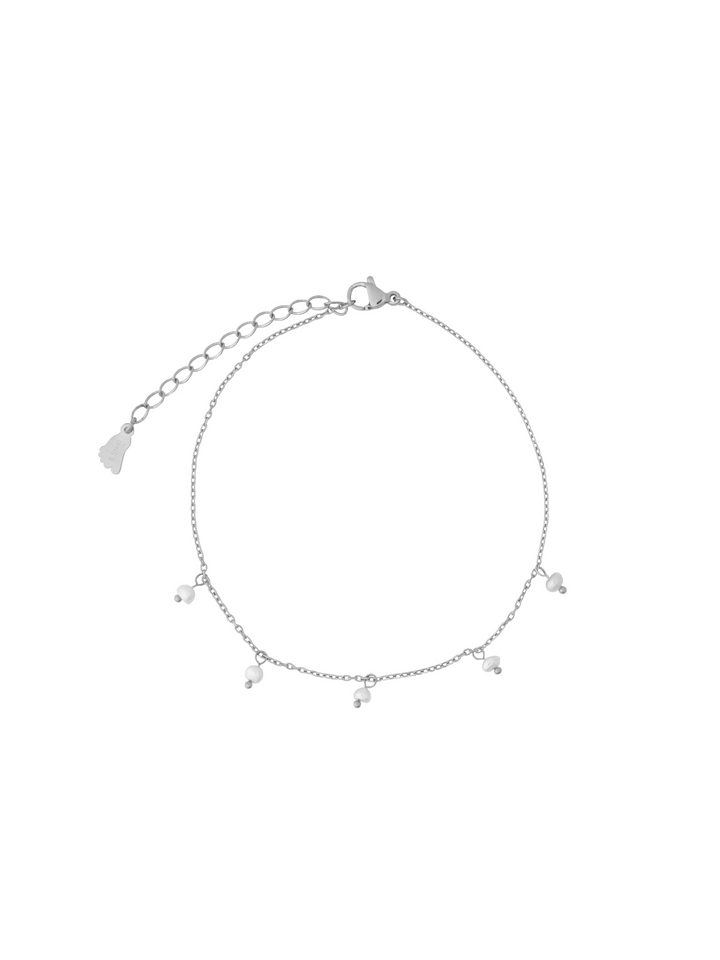 Tobillera Con Cinco Perlitas