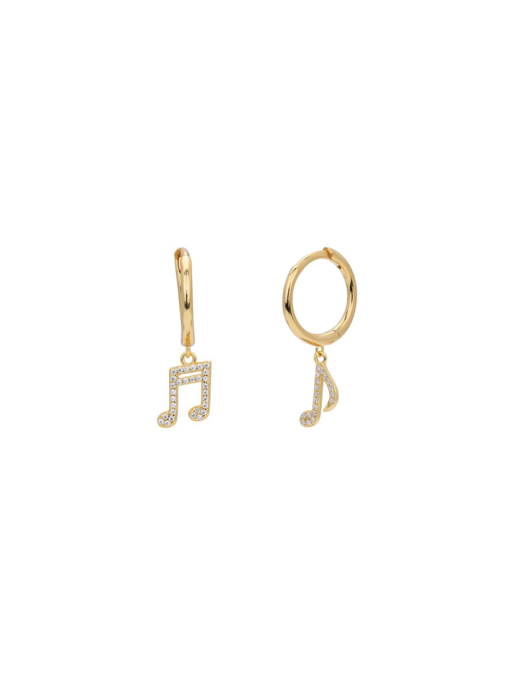 Par Arracada Notas Musicales