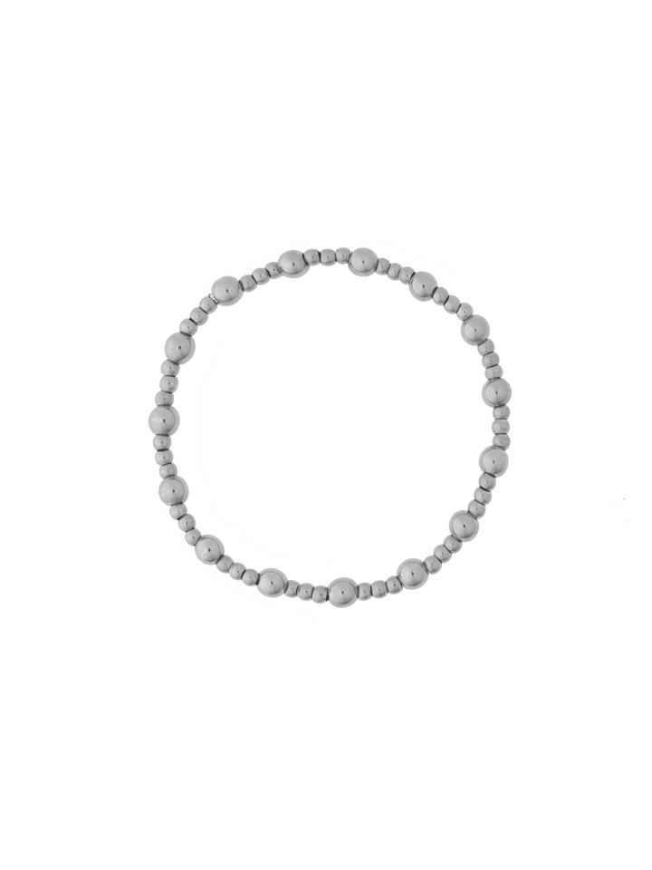 Pulsera Bolitas Intercaladas 3 mm y 5 mm