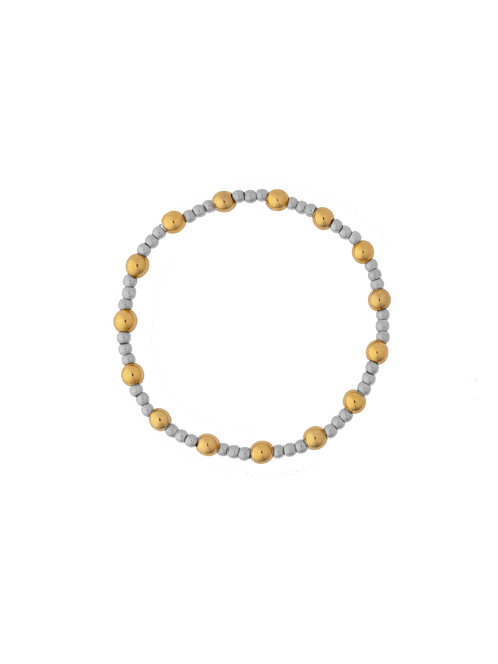 Pulsera Bolitas Intercaladas 3 mm y 5 mm