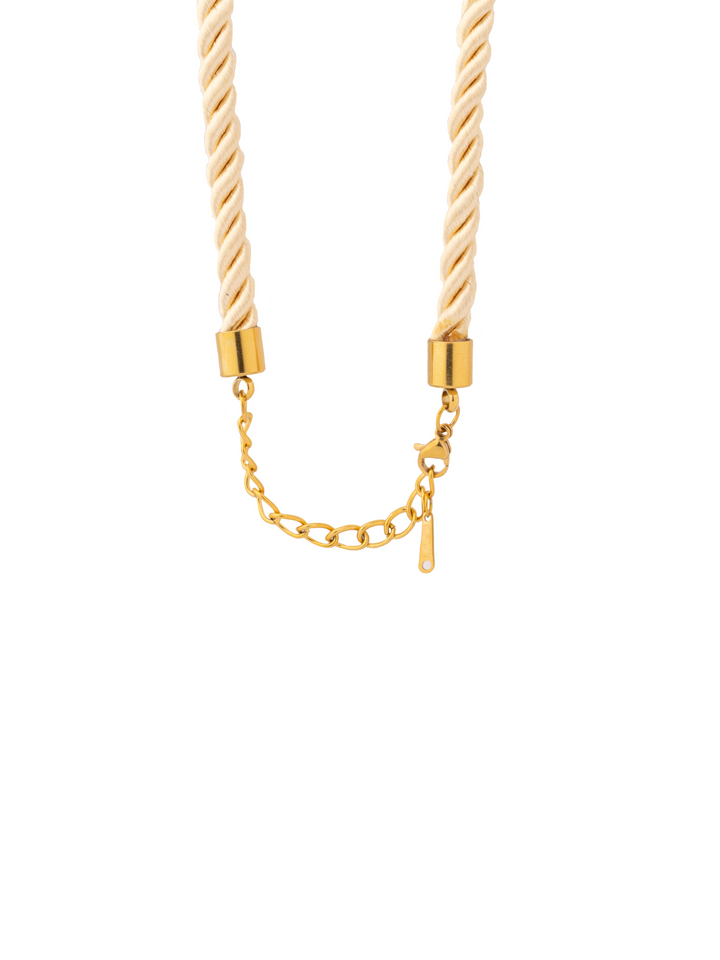 Collar Beige Dije Estrella De Mar