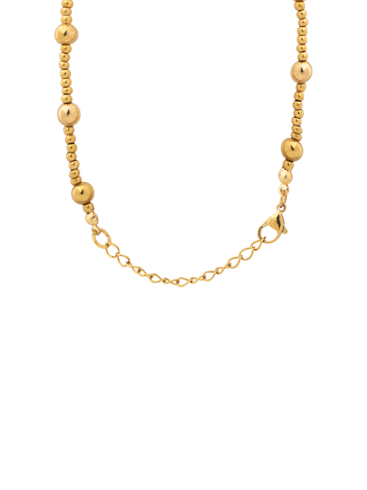 Collar Bolitas Intercaladas 3 mm y 6 mm