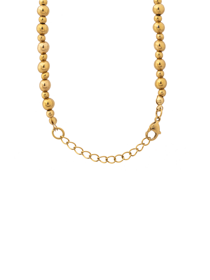 Collar Bolitas Doradas 4 mm y 6 mm