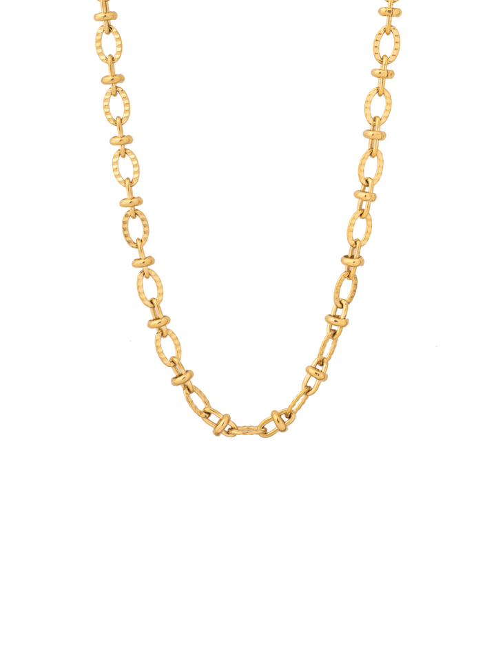 Collar Eslabones Ovalados Enlazados