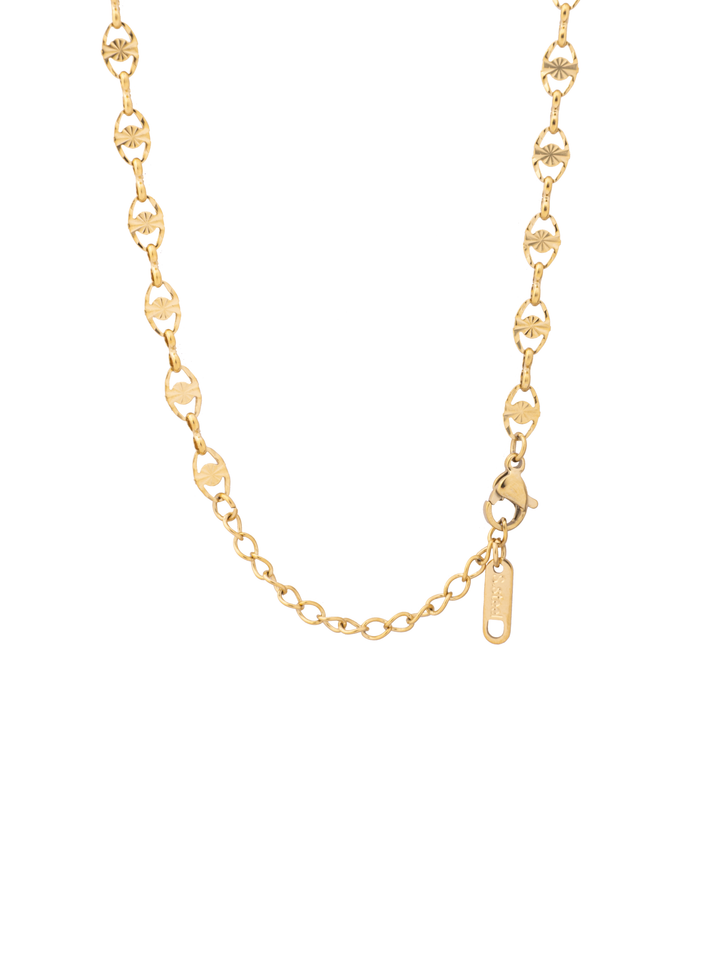 Collar Ovalos Con Textura y Circulo