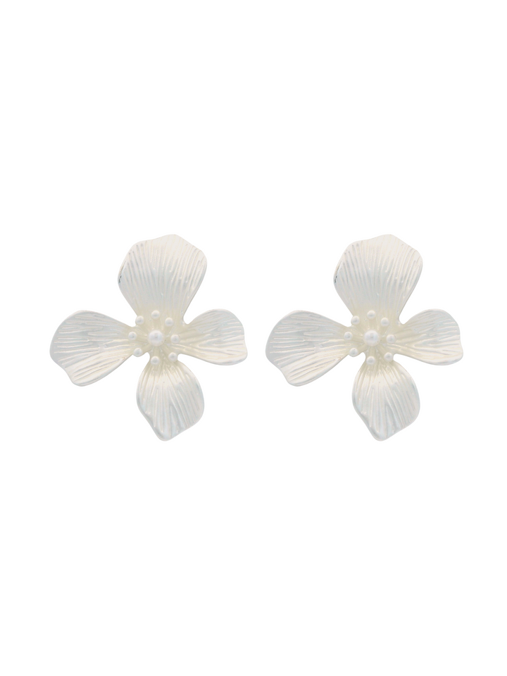 Par Arete Flor Cuatro Petalos