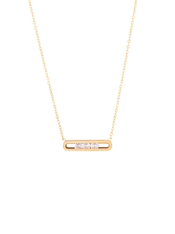 Collar Con Dije Rectangular