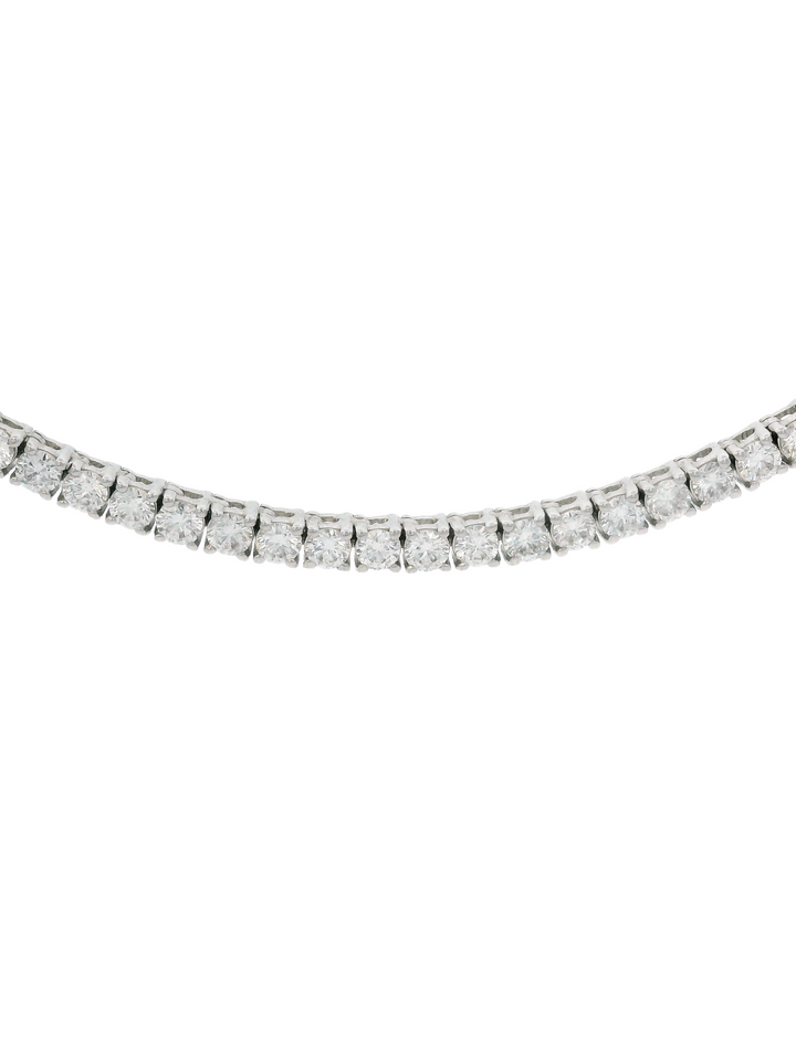 Tennis Necklace 7 Ct Diamantes Lab Grown