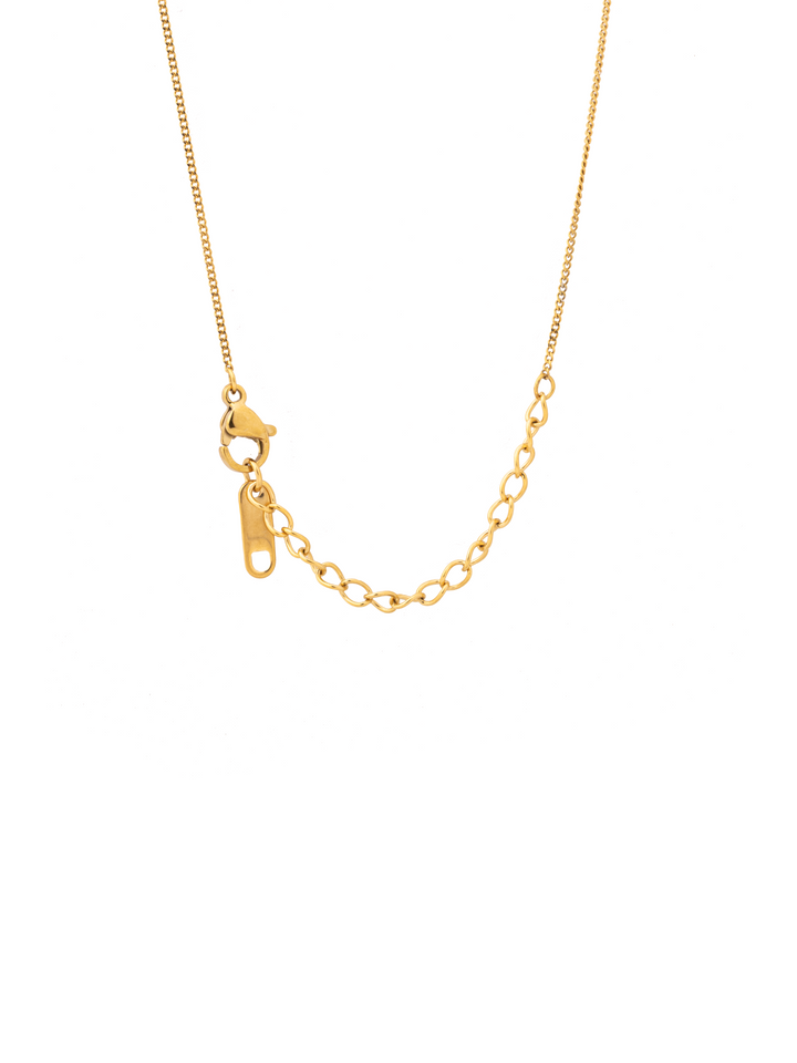 Collar Con Dije Corazon Contorno Zirconias