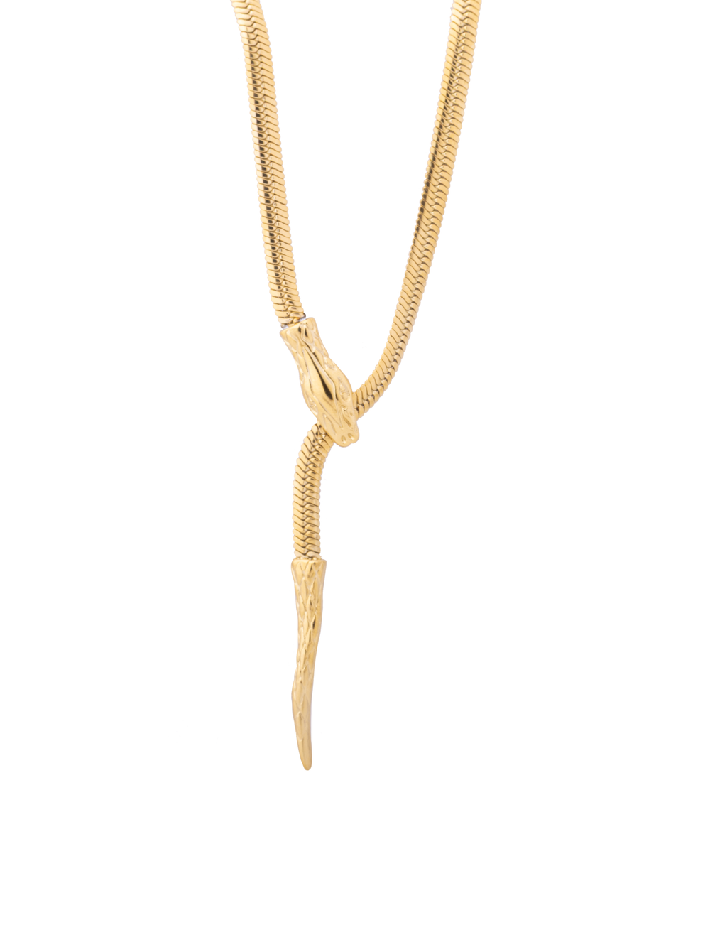 Collar Planchado Serpiente Deslizable