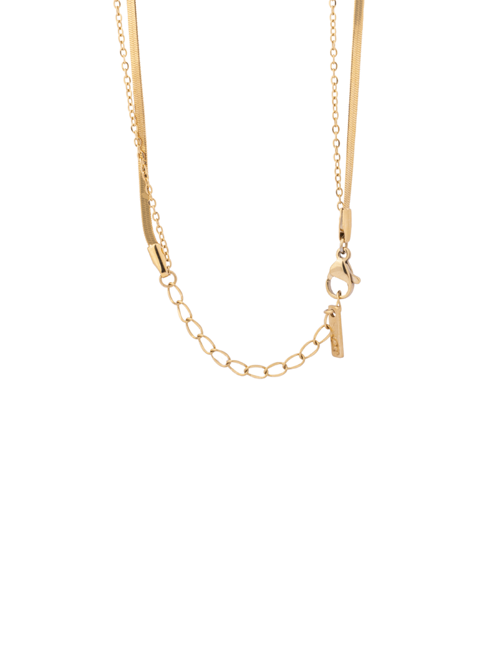 Collar Doble Planchado Con Croissant